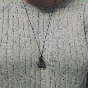 Vintage silver eagle necklace